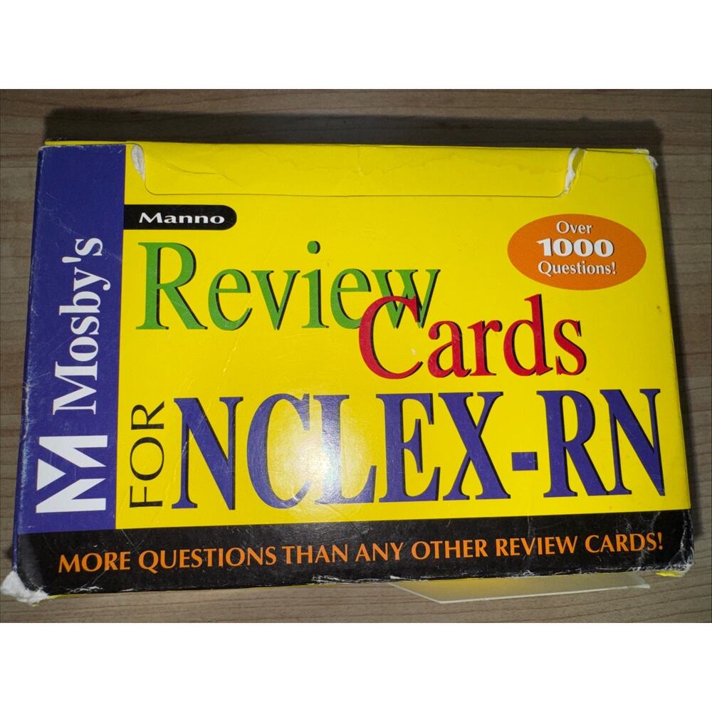 Mosby's Review Cards for the NCLEX-RN® by Martin S. Manno (2002, Cards,Flash...